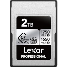 Lexar Professional Cfexpress 4.0 Tip A Kart 2 Tb, 1750 Mb/s'ye Kadar Okuma Hızına Sahip Cfe Kart, VPG200, 8k Video Cf Kartı, Sony Alpha ve Sony Fx Kameralarla Uyumlu Hafıza Kartı