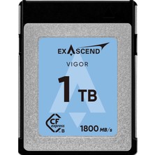 Exascend Vıgor Cfexpress Type B 1 Tb Sürdürülebilir Yazma Hızı Profesyonel Dslr ve Video Kameralar Için Raw 8k Video Için 1700 Mb/sn.