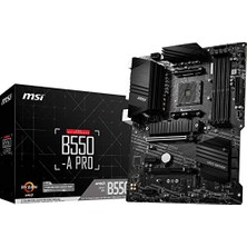 MSI Msı B550-A Pro Proseries Anakart (Amd Am4, Ddr4, Pcıe 4.0, Sata 6 Gb/s, M.2, USB 3.2 Gen 2, Hdmı/dp, Atx)