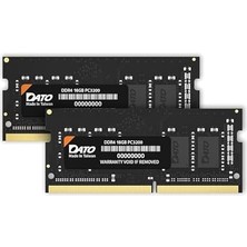 Dato 32GB Ram (16GB x 2), Ddr4 3200MHZ PC4-25600 CL22 Sodımm 1.2V 260-PIN Ecc Olmayan Sodımm, Dizüstü Dizüstü Bilgisayar Bellek Modülü