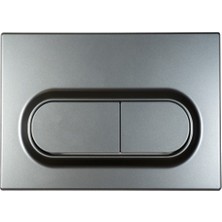 OTB Kale Çift Kademeli Gömme Rez.uyumlu Kumanda Paneli-Mat Krom