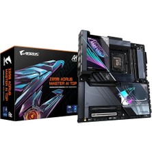 Gigabyte Gıgabyte Z890 Aorus Master Aı Top Anakart - Intel Core Ultra (Seri 2) Cpu'ları, 20+1+2 Fazlı Vrm'yi, 9500 Mhz'e Kadar Ddr5 (Oc), Pcıe 5.0 M.2, Wi-Fi 7, Thunderbolt 4'ü Destekler