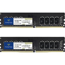 Timetec 32GB KIT(2X16GB) Ddr4 2400MHZ PC4-19200 Ecc Olmayan Arabelleksiz 1,2V CL17 2rx8 Çift Kademeli 288 Pin Udımm Masaüstü Bilgisayar Bilgisayar Bellek Ram Modülü Yükseltmesi (32GB KIT(2X16GB))