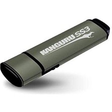 Kanguru Ss3 USB Flash Sürücü (Usb 3.0, Şifrelemeyle Korunur), Kahverengi 128 GB