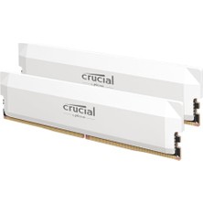 Crucial Pro Ddr5 Ram 64 GB Kit (2X32 Gb) 6400 Mhz CL40, Hız Aşırtma Oyun, Intel Xmp 3.0 / Amd Expo, Pc Bilgisayar Ram, Beyaz - CP2K32G64C40U5W