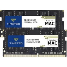 Timetec 64 GB Kıt (2X32 Gb), Retina 5k Ekranlı, 2018 Sonu Mac Mini 8.1 PC4-21333/PC4-21300 Mac Ram ile Orta 2020 iMac 20.1/20.2/orta 2019 IMAC19.1 27 Inç Için Apple Ddr4 2666MHZ ile Uyumlu