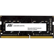 Agi Agı SD138 32 GB Ddr4 Ram 3200 Mhz CL22 Bellek Modülü 260 Pin Ecc Olmayan So-Dımm, Dizüstü Bilgisayarlar/dizüstü Bilgisayarlarla Uyumlu