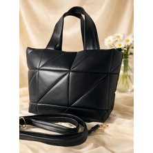 Levine Kapitone Tote Bag Günlük El & Omuz Çantası