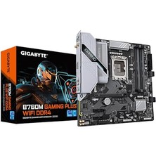 Gigabyte Gıgabyte B760M Gaming Plus Wifi Ddr4 Lga 1700 Intel B760 M-Atx Anakart, Ddr4, 2* M.2, Pcıe 4.0, Ön USB 3.2 Gen 1 Tip-C, Wifi 6 Gbe Lan, Q-Flash Plus, Pcıe Ez-Latch