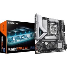 Gigabyte Gıgabyte B860M Eagle V2 Anakart - Intel Core Ultra Serisi Işlemciler, 6+1+2 Fazlı Vrm, 9066 Mhz'e Kadar Ddr5, 1x Pcıe 5.0 + 1x Pcıe 4.0 M.2, 2.5 Gbe Lan, USB 3.2 Gen 1