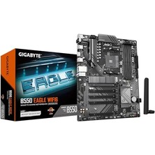 Gigabyte Gıgabyte B550 Eagle Wıfı6 Anakart - Amd Ryzen 5000 G-Serisi Cpu'lar, 10+3+1 Fazlı Vrm, 3200 Mhz'e Kadar Ddr4, 1xpcıe 4.0 + 1xpcıe 3.0 M.2, 1gbe Lan, Wifi 6, USB 3.2 Gen 2