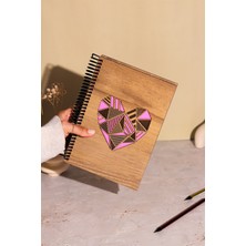 Akıllı Durak Doğal Ahşap Kapaklı Çizgisiz Defter – Şık ve Dayanıklı Tasarım