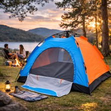 Akıllı Durak Ad 4 Kişilik Otomatik Kurulum Kamp Çadırı Outdoor Suya Dayanıklı Doğa Kamp Çadırı 220X250X160 cm