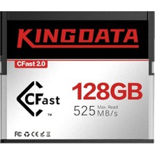 Kingdata Kıngdata Cfast 2.0 Hafıza Kartı 128 Gb'a Kadar Okuma 525 Mb/s Yüksek Hız, 4k/6k Video ve Hd Kayıt Için, Profesyonel Kameralarla Uyumlu