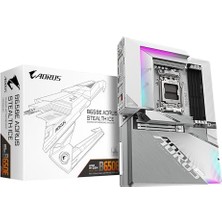 Gigabyte Gıgabyte B650E Aorus Stealth Ice Arka Konektörü Beyaz Tahta Amd Ryzen 9000/8000/7000 Serisi Işlemcilerle Uyumlu Soket Am5 Ddr5 Atx Anakart B650E A Stealth Ice MB6539