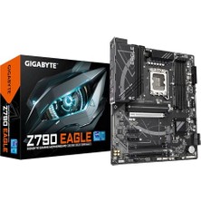 Gigabyte Gıgabyte Z790 Eagle Anakart - 14. Nesil Intel Core Cpu'ları, 12+1+1 Fazlı Vrm'yi, 7600MHZ'E Kadar Ddr5 (Oc), 3xpcıe 4.0 M.2, 2.5gbe Lan, USB 3.2 Gen 2'yi Destekler