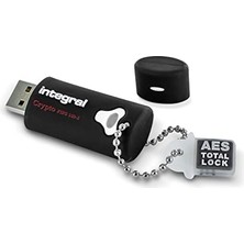 İntegral Integral 64GB CRYPTO-140-2 256-BIT 3.0 USB Bellek Şifreli - USB Bellek Şifre Korumalı Fıps 140-2 Seviye 3 Sertifikalı. Sağlam, Üç Katmanlı, Su Geçirmez Tasarım Xts-Aes
