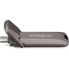 İntegral Integral Ussd 1 Tb Turbo-C USB 3.2 Gen 2×2 Metal USB Flash Sürücü, Ultra Hızlı Taşınabilir SSD Ile, 2.000 Mb/s'ye Kadar Okuma ve 1.800 Mb/s'ye Kadar Yazma - Dayanıklı Çinko Alaşımlı Tasarım