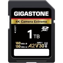 Gigastone Gıgastone 1tb Sdxc Hafıza Kartı 4K Kamera Extreme, Canon Olympus Dijital Kameralar Için 160/130MB/S'YE Kadar A2 V30 U3 Uhs-I Sınıf 10, 1 Mini Kılıf ile