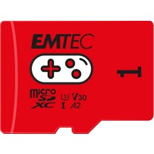 Emtec Microsdxc Oyun Kartı 1tb Uhs-I U3 V30 A2 100MBPS'YE Kadar Yüksek Hız Nintendo Switch, Wyze, Gopro, Akıllı Telefonlar, Tabletler, Güvenlik Kameraları, Drone'lar, 4K Videolar, Kırmızı ile Uyumlu