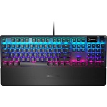 Steelseries Apex 5 - Hibrit Mekanik Oyun Klavyesi - Her Tuşa Rgb Aydınlatma - OLED Akıllı Ekran - Amerikan (Qwerty) Düzeni, Siyah