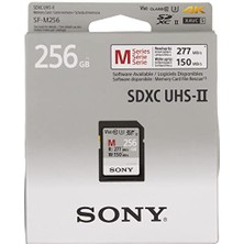 Sony SF-M256 256 GB Sdxc Hafıza Kartı Uhs-Iı, V60, Sınıf 10, 277 Mb/s'ye Kadar Okuma, 150 Mb/s'ye Kadar Yazma - Sağlam, Toza ve Suya Karşı Korumalı, IP57