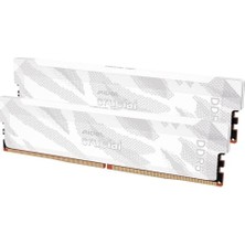 Crucial Pro Ddr5 Ram 32 GB Kit (2X16 Gb) 6400 Mhz CL32, Oyun Pc Ram'i, Intel Xmp 3.0 / Amd Expo, Beyaz - CP2K16G64C32U5W
