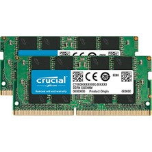 Crucial Ram CT2K16G4SFRA266 32 GB (2X16 Gb) Ddr4 2666 Mhz CL19 Dizüstü Bilgisayar Ram Kiti