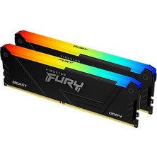 Kingston Fury Beast Rgb 32 GB 3600MT/S Ddr4 CL18 Dımm (2'li Kit) Pc Ram KF436C18BB2AK2/32