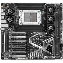 Asrock WRX90 Ws Evo, Iş Istasyonu, Amd WRX90, Str5, Eeb, 8 Ddr5 Ecc, Çift 10G Lan, Slimsas, Mcıo, 7x Pcıe5 X16, 2x M.2