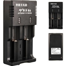 Temiz Pazar R6 Aa/aaa/ni-Mh/lityum Ion/c BOY/123A/16340/10440/14500/18350/17550/17670/18650/22650/26650 Pil Şarj Cihazı