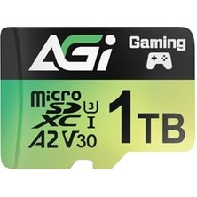 Agi Agı TF138 Mikro Sd Kart Adaptörlü 1 Tb Hafıza Kartı, Microsdxc, Uhs-I, A2, U3, V30, Drone/dashcam/kamera/telefon/anahtar/pc/tablet Için 170 Mb/s'ye Kadar Okuma Hızı