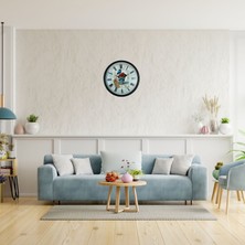 Akıllı Durak Siyah Paris Garden Dekoratif 36 cm Duvar Saati