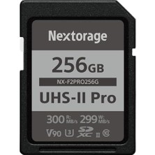 Nextorage Sd Kart 256 GB Uhs-Iı Sdxc, Japon Hafıza Kartı Veri Depolama Sd Kartı, Nikon/canon/sony/fujifilm/nintendo Switch Için Kamera Aksesuarları, F2PRO NX-F2PRO256G