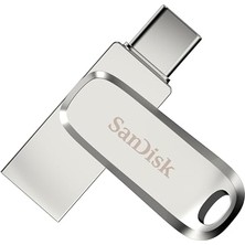 Sandisk Sandısk Ultra Dual Drive Luxe 2 Tb (Usb Type-C ve Type-A Sürücü, Akıllı Telefon Depolama, Mobil Depolama, USB 3.2 Gen 1, Dönen Tasarım, 400 Mb/s Okuma, Sandısk Uygulaması) Gümüş