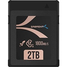 Sabrent Pro Cfexpress Bellek Kartı Tip B 2 Tb - 1800 Mb/s Okuma, 1700 Mb/s Yazma - 8k Raw, Dslr ve Sinema Kameraları Için Ileri Teknoloji Cf Express Bellek Kartı (Cf-Xxıt-2tb)