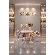 Zorensa 6’lı Kahve Yanı Lokumluk – Cam Lokumluk Sunumluk Seti