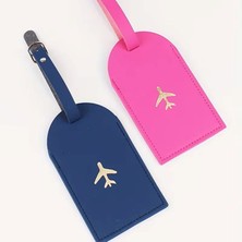 Baypa Uçak Bagaj Etiket Seti Altın Baskılı 2 Li Çift