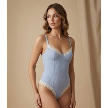 Aurelina Celeste Aveline Sky Lace Kaşkorse Kadın Bodysuit