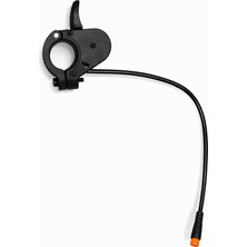 Güçlü Bisiklet Motosiklet E Bike Elektrikli Bisiklet Parmak Gaz Kolu Su Geçirmez Julet Soket 3 Pinli 22 cm Kablolu