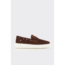 Elle Kahve Deri Erkek Günlük Loafer