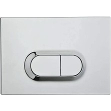 OTB Vitra Çift Kademeli Gömme Rez.uyumlu Kumanda Paneli-PARLAK KROM