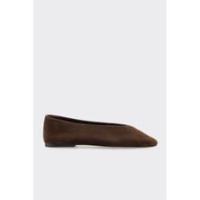 Elle Kahve Deri Kadın Günlük Ayakkabı