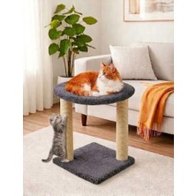 Turkuaz tırmalama tr992  hamaklı kedi  evi ve tırmalama tahtası