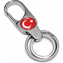 Ünsa Anahtar Anahtarlık Türk Bayraklı Armalı Kemer Metal Anahtarlık-Çanta Aksessuarı