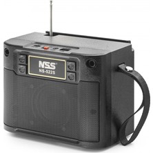 Marsilyan Bluetooth Fm Radyo Tws USB Tf Aux Solar Şarjli Taşinabilir Kamp Hoparlör - Si̇yah NS522S