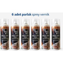 Fawori Akrilik Sprey Vernik Parlak 6 Adet