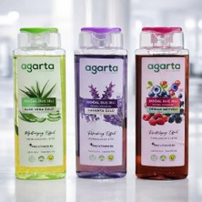 Agarta Doğal Duş Jeli Seti 3X400 ml – Aloe Vera, Lavanta, Orman Meyveli | Nemlendirici, Ferahlatıcı, Canlandırıcı + Pro Vitamin B5 Vegan