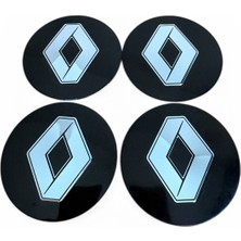 Renault Logo Alüminyum 56 mm 4 Adet Jant Göbek Stıcker Takımı