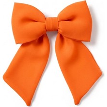 Jz Moda Şifon Fiyonk Otomatik Klipsli Toka - Farklı Renk Seçenekli Kurdele Saç Aksesuarı